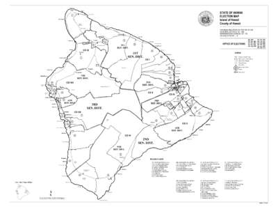 Upolu Point  Hawi STATE OF HAWAII ELECTION MAP