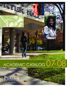 undergraduate & graduate  ACADEMIC CATALOG 07-08