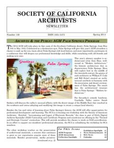 Archivist / National Archives and Records Administration / Preservation / Palm Springs Art Museum / Sunnylands / Library science / Museology / Archival science / California / Archive