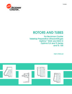 TLR-IM-5  TM ROTORS AND TUBES For Beckman Coulter