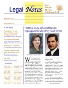 Legal Notes  Lacy, Katzen, Ryen & Mittleman, LLP