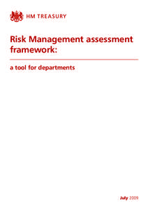 PU829 - Risk Management assessment framework: a tool for departments