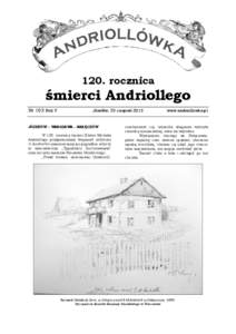 120. rocznica  śmierci Andriollego Nr 103 Rok V  Józefów, 23 sierpień 2013