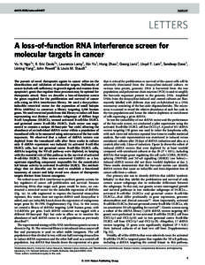 Transcription factors / RNA / RNA interference / BCL10 / Small hairpin RNA / Myc / Large-cell lymphoma / Diffuse large B-cell lymphoma / NF-κB / Biology / Lymphoma / Programmed cell death