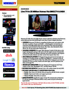 TELEVISION Available on Devices: OVERVIEW