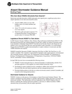 Microsoft Word - Wildlife Hazards-Stormwater Guidance Manual Summary Brief August[removed]doc