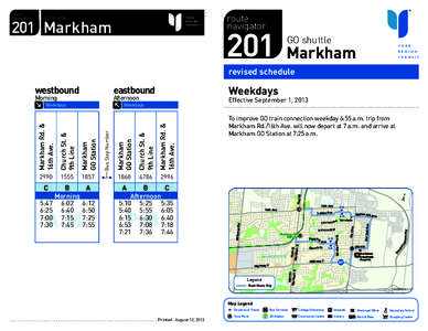 Greater Toronto Area / Markham /  Ontario / Markham GO Station / Whitchurch–Stouffville / Stouffville line / York Region Transit / Viva Purple / Ontario / Transportation in Markham /  Ontario / Provinces and territories of Canada