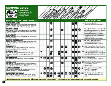 gF  BALSAM LODGE Mar. 1-Nov.30. From TUCKASAGEE, take NC 281 south for 8.75 miles. Turn left on SR 1756 and go about 5 miles. Lodge will be on your left.