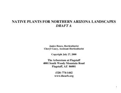 Microsoft Word - NATIVE PLANTS FOR NORTHERN ARIZONA LANDSCAPES.doc