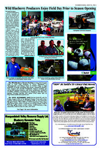 THE SHORELINE JOURNAL - AUGUST[removed]PAGE 13  Wild Blueberry Producers Enjoy Field Day Prior to Season Opening By Linda Harrington The Annual Wild Blueberry Producers Association of