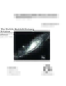 The Hubble Redshift Distance Relation Software Users’ Guide A Manual to Accompany Software for the Introductory Astronomy Lab Exercise Document SUG 3: Version 1
