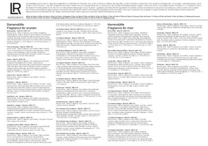 Aroma compound / Olfaction / Organic chemistry / Perfume / Geraniol / Citral / Eau / Ionone / Chemistry / Flavors / Monoterpenes