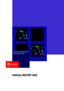 nerve research foundation annual report 2012  Contents