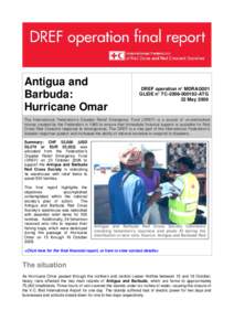 Antigua and Barbuda: Hurricane Omar DREF operation n° MDRAG001 GLIDE n° TC[removed]ATG