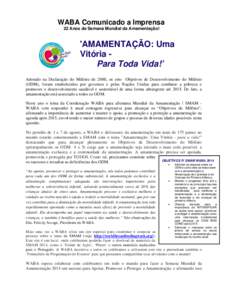 Microsoft Word - WABA WBW 2014_press release_Brazilian Portuguese.doc