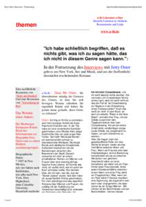 Jerry Oster: Interview - Fortsetzung  http://localhost/artikel/josterint2print.html