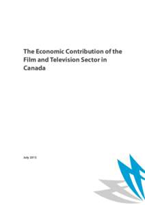Microsoft Word - MPAC Economic Impact of Film and TV in Canada[removed])