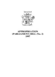 Queensland  APPROPRIATION (PARLIAMENT) BILL (No