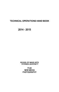 TECHNICAL OPERATIONS HAND BOOK