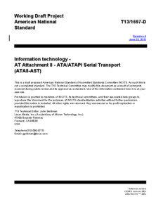 AT Attachment 8 - ATA Serial Transport