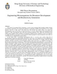 Rhodobacter sphaeroides / Codon usage bias / Rhodobacter / Microorganism / Genetic engineering / Gene expression / Microbial fuel cell / Transfer RNA / Saccharomyces cerevisiae / Biology / Molecular biology / Microbiology