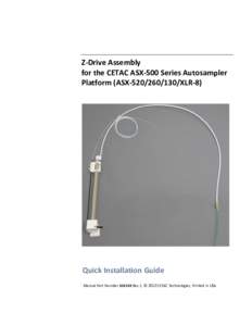 Z-Drive Assembly Installation Guide