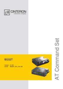 BGS2T AT Command Specification