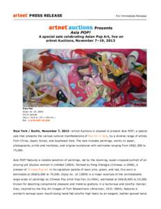 artnet Auctions Presents Asia POP!