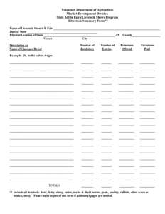 Microsoft Word - Livestock Statistics Form FY 10.rtf