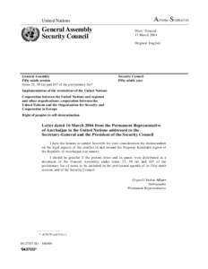 A/59/66–SUnited Nations General Assembly Security Council