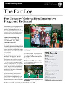 National Park Service U.S. Department of the Interior Fort Necessity News  The Fort Log