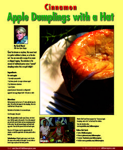 Cinnamon  Apple Dumplings with a Hat By Carol Hurst  Olde Town Spice Shoppe