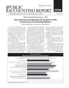 PUBLIC ACCOUNTING REPORT EXTRA August 2013