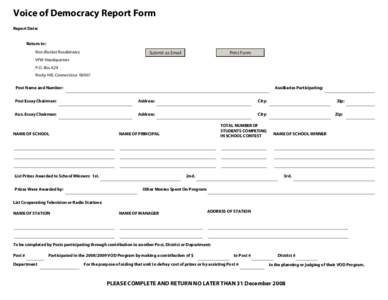 Voice of Democracy / Veterans of Foreign Wars