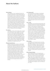 About the Authors  Attilio Di Battista Attilio Di Battista is a Junior Quantitative Economist with the Global Competitiveness and Benchmarking Network at the World Economic Forum. He works on the development