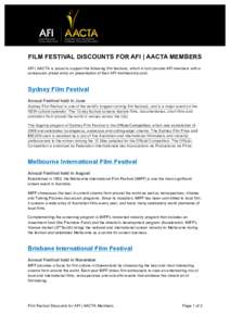 Microsoft Word - Cinema Discounts for AFI AACTA Members.docx