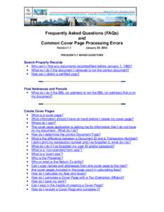 www . N Y C . g o v / f I n a n c e / a c r i s  Automated City Register Information System – A New Way to Access Public Information About Property Frequently Asked Questions (FAQs) and