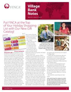 Village Bank Notes Put FINCA at the Top of Your Holiday Shopping List with Our New Gift