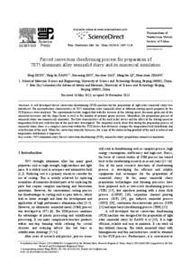 Phases of matter / Phase transitions / Chemical engineering / Semi-solid metal casting / Solid / Heat treating / Dendrite / Liquidus / Convection / Chemistry / Metallurgy / Heat transfer