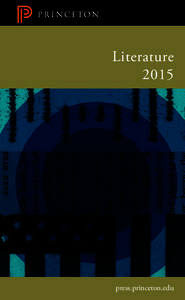 Literature 2015 press.princeton.edu  CONTENTS