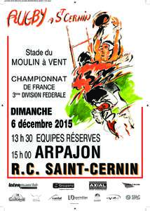 print affiche RCSC 35X50_2015_print affiche RSC49x69 2009.qxd:22 Page8  Stade du MOULIN à VENT CHAMPIONNAT DE FRANCE