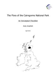 The Flora of the Cairngorms National Park An Annotated Checklist Andy Amphlett April