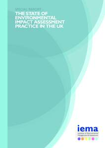 SPECIAL REPORT –  THE STATE OF ENVIRONMENTAL IMPACT ASSESSMENT PRACTICE IN THE UK