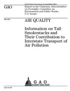 Earth / Atmosphere / United States Environmental Protection Agency / Chemical engineering / Clean Air Act / Acid rain / Atmospheric dispersion modeling / Exhaust gas / State Implementation Plan / Air dispersion modeling / Environment / Air pollution