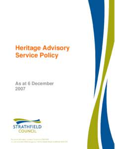 Microsoft Word - POLICY Heritage Advisory Service[1].doc