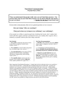 Behavior / Anger / Fear / Nonviolent Communication / Empathy / Self-esteem / Emotional competence / Emotions / Emotion / Mind