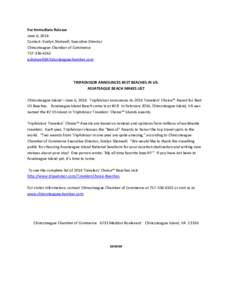 For Immediate Release June 6, 2014 Contact: Evelyn Shotwell, Executive Director Chincoteague Chamber of Commerce[removed]removed]