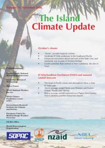 Number 74, November[removed]The Island Climate Update October’s climate •