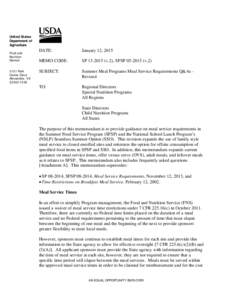 United States law / Food and Nutrition Service / School meal / National School Lunch Act / Offer versus serve / Lunch / School Breakfast Program / Supper / Law / United States Department of Agriculture / Meals / Summer Food Service Program