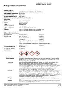 SAFETY DATA SHEET  1. Identification Product identifier  Unleaded Premium 93 Gasoline with 10% Ethanol